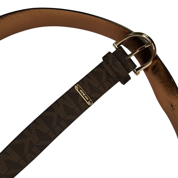 MICHAEL Michael Kors Brown Belt with Gold Buckle - Picture 5 of 5